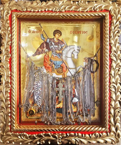 Икона Георгия Победоносца в Частоозерье